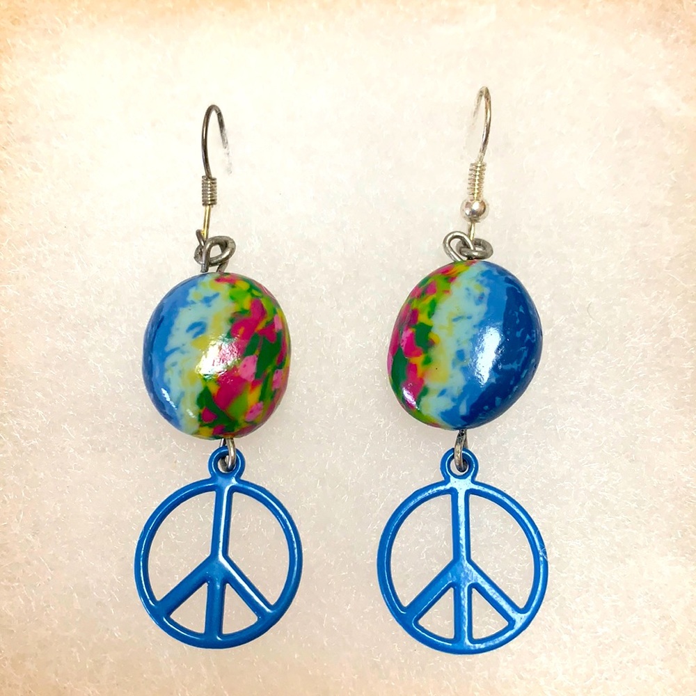 Handmade Peace earrings